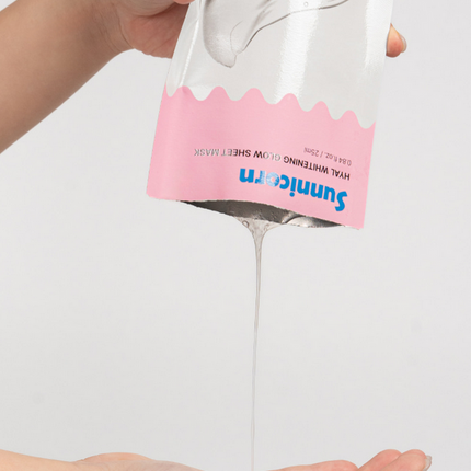SUNNICORN HYAL WHITENING GLOW SHEET MASK