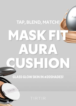 TIRTIR Mask Fit Aura Cushion Mini 25N in Mocha - TIRTIR Waterism Glow Tint Peach - SANG-UL AII-IN-ONE FACE DRY CLEANSING PAD