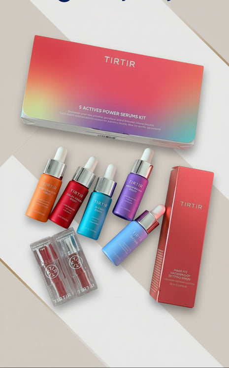 TIRTIR Amazing Offer 5 Actives Power Serum - Setting Spray - 02 Lip Glow Tint - All In One