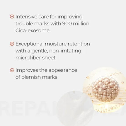 DR. MELAXIN - EXOSOME REPAIR SHEET MASK WITH CICASOME 10000PPM & NIACINANIDE 2%