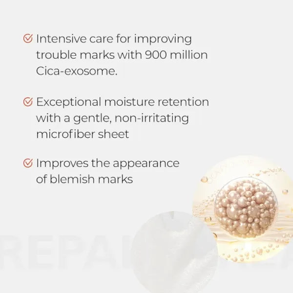 DR. MELAXIN - EXOSOME REPAIR SHEET MASK WITH CICASOME 10000PPM & NIACINANIDE 2%