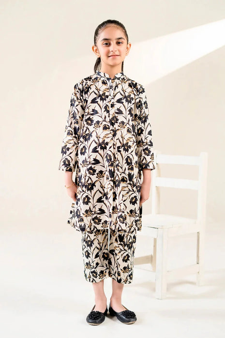 Kid 2-Piece Stitched Printed Lawn Shirt & Trouser | RTW-KKST-26003 Printed KHAS STORES 