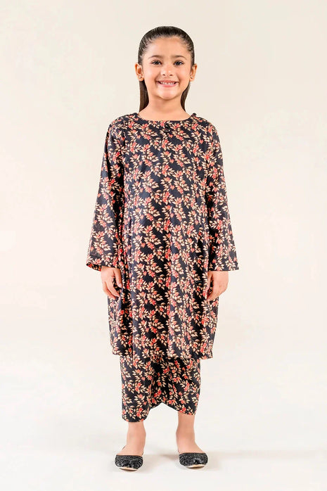 Kid 2-Piece Stitched Printed Lawn Shirt & Trouser | RTW-KKST-26007 Printed KHAS STORES 