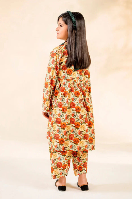 Kid 2-Piece Stitched Printed Lawn Shirt & Trouser | RTW-KKST-26008 Printed KHAS STORES 