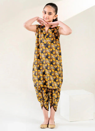 Kid 2-Piece Stitched Printed Lawn Shirt & Trouser | RTW-KKST-26010 Printed KHAS STORES 