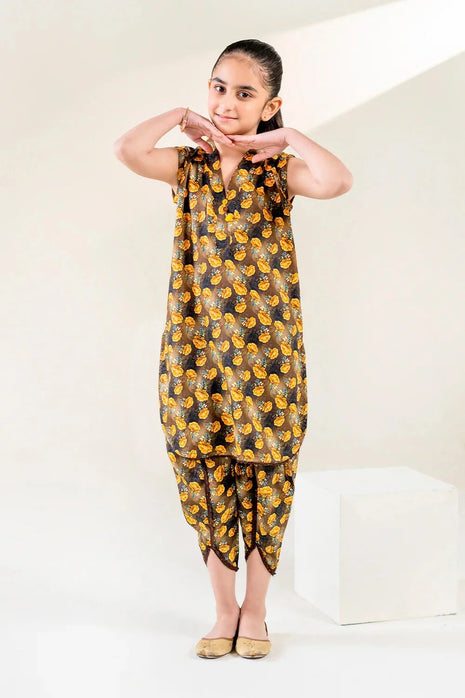 Kid 2-Piece Stitched Printed Lawn Shirt & Trouser | RTW-KKST-26010 Printed KHAS STORES 