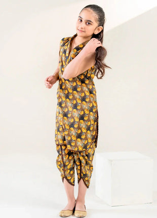 Kid 2-Piece Stitched Printed Lawn Shirt & Trouser | RTW-KKST-26010 Printed KHAS STORES 