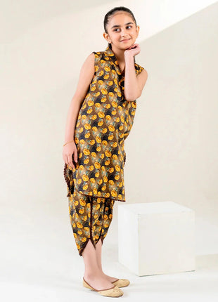 Kid 2-Piece Stitched Printed Lawn Shirt & Trouser | RTW-KKST-26010 Printed KHAS STORES 