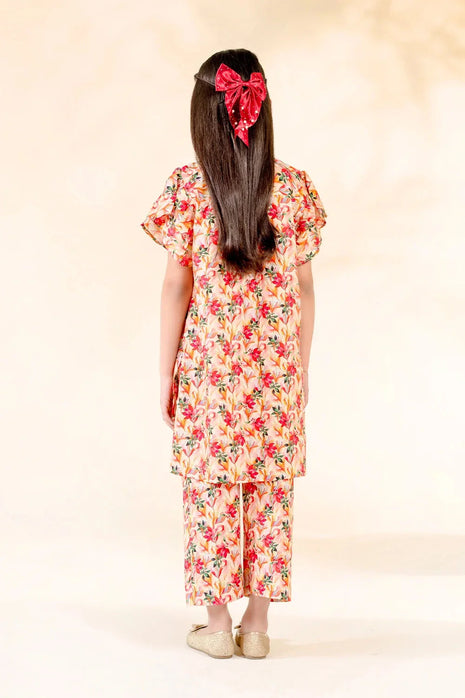 Kid 2-Piece Stitched Printed Lawn Shirt & Trouser | RTW-KKST-26011 Printed KHAS STORES 