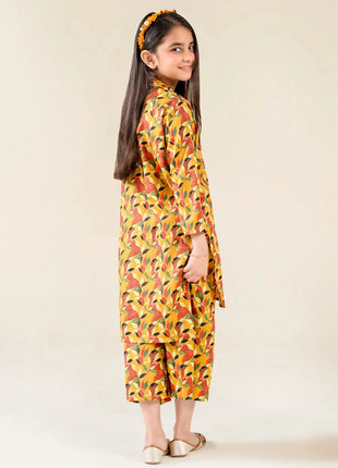 Kid 2-Piece Stitched Printed Lawn Shirt & Trouser | RTW-KKST-26012 Printed KHAS STORES 