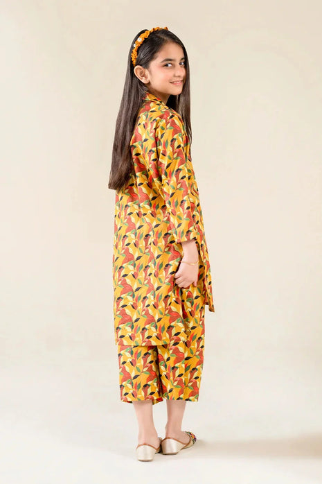 Kid 2-Piece Stitched Printed Lawn Shirt & Trouser | RTW-KKST-26012 Printed KHAS STORES 