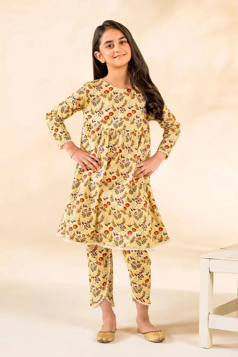 Kid 2-Piece Stitched Printed Lawn Shirt & Trouser | RTW-KKST-26015 Printed KHAS STORES 