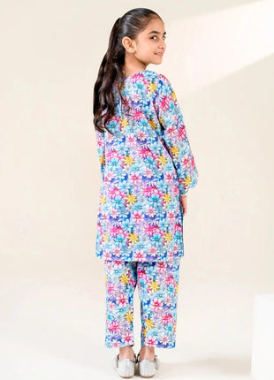 Kid 2-Piece Stitched Printed Lawn Shirt & Trouser | RTW-KKST-26016 Printed KHAS STORES 