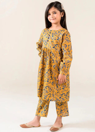 Kid 2-Piece Stitched Printed Lawn Shirt & Trouser | RTW-KKST-26017 Printed KHAS STORES 