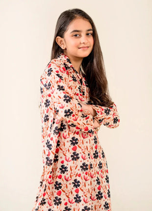 Kid 2-Piece Stitched Printed Lawn Shirt & Trouser | RTW-KKST-26019 Printed KHAS STORES 