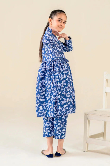 Kid 2-Piece Stitched Printed Lawn Shirt & Trouser | RTW-KKST-26021 Printed KHAS STORES 