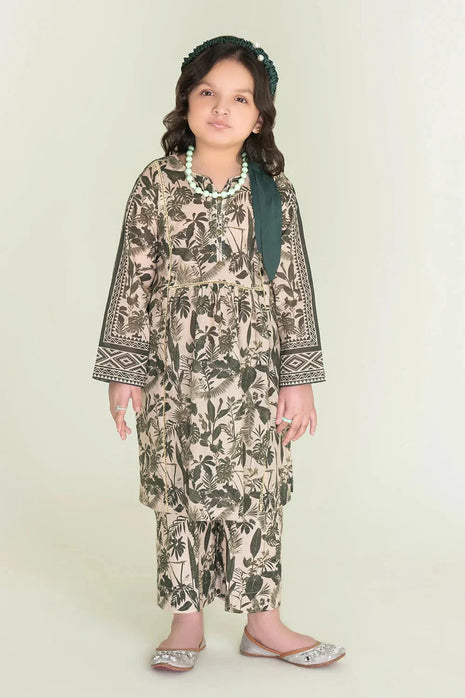 Kids 2-Piece Stitched Lawn Shirt & Trouser | RTW-KST-3848 Printed KHAS STORES 