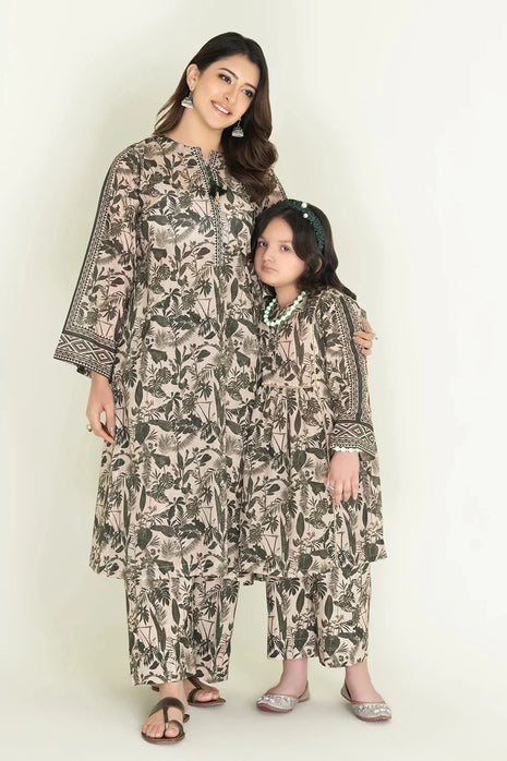 Kids 2-Piece Stitched Lawn Shirt & Trouser | RTW-KST-3848 Printed KHAS STORES 